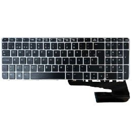 Teclado compatible para portátil HP Probook 755 G3 / 850 G3 / 850 G4 / ZBOOK 15U G3 G4 / Negro